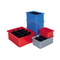 Akro-Mils Akro-Grids Storage Container Gray Industrial Grade Polymers 6 X 10-7/8 X 16-1/2 Inch - 33166GREY