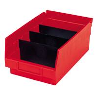Akro-Mils - Bin Width Divider 5-1/2 Inch Black Polypropylene - 40130