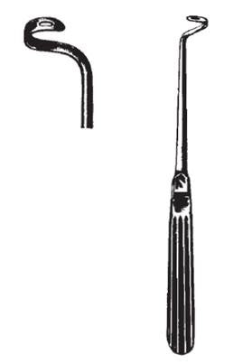 BR Surgical Braided Surgical Ligature Carrier Curved Blunt - Left Needle Nelson Type - BR26-13324