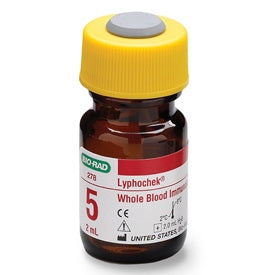 Bio-Rad Laboratories Lyphochek Assayed Control Whole Blood Immunosuppressant Level 5 6 X 2 mL - 278