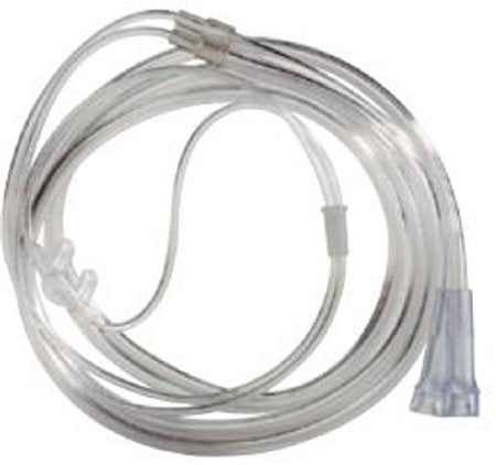 Western Medical - ETCO2 Nasal Sampling Cannula with O2 Delivery High Flow Delivery Adult Curved Prong / NonFlared Tip - PX-1850