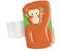 Pedia Pals - Stethoscope ID Tag (Chimp) For Pediactric Stethoscope Brown 1 X 2 Inch ABS Plastic 50 per Case - 100076C