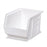 Market Lab Inc Akrobins Storage Bin AkroBins White Industrial Grade Polymers 7 X 8-1/4 X 10-3/4 Inch - 6002-WH