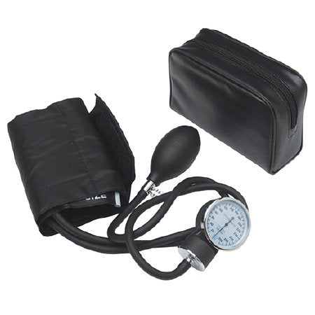 MedSource International Moorebrand Aneroid Sphygmomanometer MooreBrand Pocket Style Hand Held 2-Tube Large Adult Size Arm - S-BP200