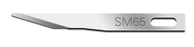 Cincinnati Surgical Swann-Morton Mini Surgical Blade Stainless Steel Size 65 Sterile Disposable - 01SM65