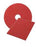 Saalfeld Redistribution Reliable Brand Hard Floor Buffering Pad 20 Inch Diameter Red Polyester - V01762