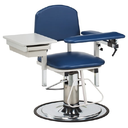 Clinton Industries H Series Blood Drawing Chair Padded Flip Arm Warm Gray - 6320-3WG