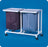 IPU Jumbo Double Hamper with Bags 4 Casters 55 gal. - JH42