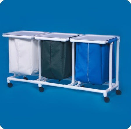 IPU Jumbo Triple Hamper with Bags 55 gal. - JH43 FP