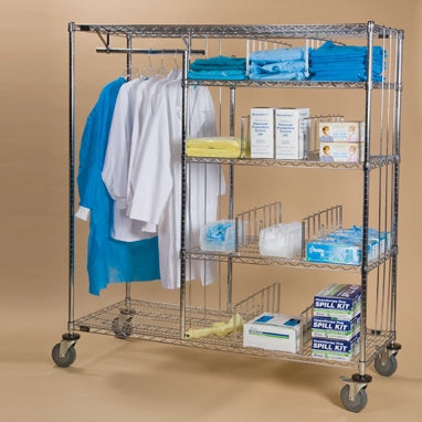 Health Care Logistics Apparel and Supply Cart - 18327