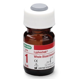 Bio-Rad Laboratories Lyphochek Assayed Control Whole Blood Immunosuppressant Level 1 6 X 2 mL - 274