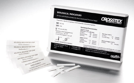 SPS Medical Supply Crosstex Sterilization Biological Indicator Strip Steam / EO Gas / Dry Heat / Chemical Vapor 38 mm - DS-100