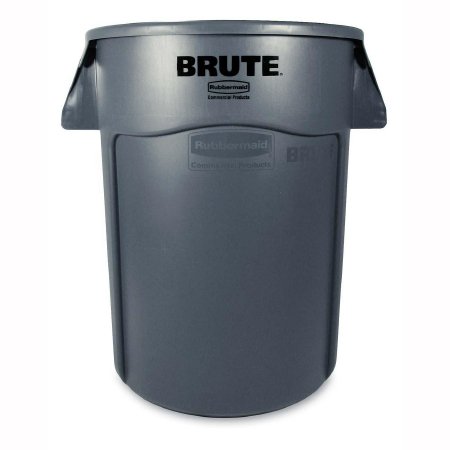Rubbermaid Brute - Trash Can 44 gal. Round Gray Plastic Open Top - RCP264360GY