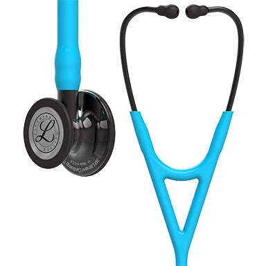 3M Littmann Cardiology IV Cardiology Stethoscope Turquoise 1-Tube 27 Inch Tube Double Sided Chestpiece - 6171