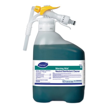 Diversey Morning Mist - Surface Disinfectant Cleaner Quaternary Based J-Fill Dispensing Systems Liquid Concentrate 5 Liter Bottle Fresh Scent NonSterile - DVS5283020