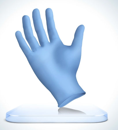 Sempermed USA StarMed Exam Glove Medium Sterile Pair Nitrile Standard Cuff Length Fully Textured Blue Not Chemo Approved - SMSN103