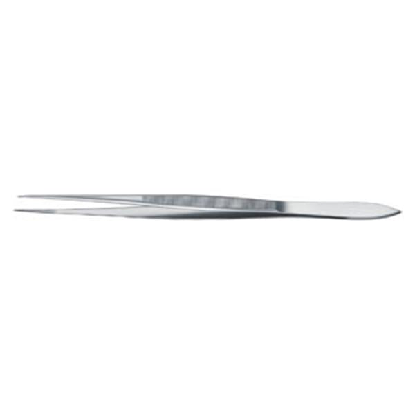 Henry Schein Forcep Splinter 3-1/2" Fine Tip Serrated Straight Stainless Steel Ea - 104-5576
