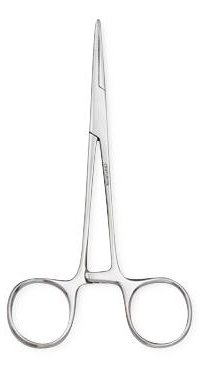Centurion - Crile 5-1/2 Inch Length Floor Grade Stainless Steel Sterile Ratchet Lock Finger Ring Handle Straight Serrated Tips - I67455