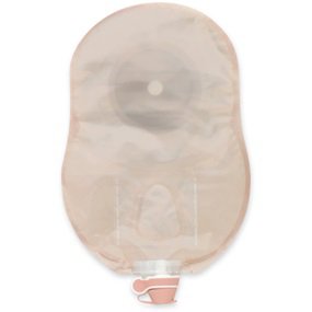 Hollister Urostomy Pouch One-Piece System 9 Inch Length Up to 2-1/2 Inch Stoma Flat, Trim to Fit - 84590