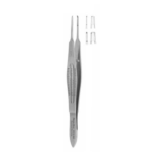 Miltex-Integra Forcep Suture Castroviejo 4" 0.6Mm/Tying Platform 1X2 Teeth Stainless Steel Ea - 18-954