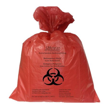 Medegen Medical Products - Biohazard Waste Bag 44 gal. Red Bag Polypropylene 38 X 47 Inch - AC3847R