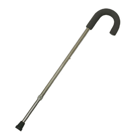 SVS LLC Dba S2S Global PremierPro Round Handle Cane Aluminum 29 to 38 Inch Height Silver - 7901