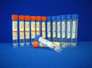 Nova Century Scientific Inc Urine Transport Vial Polypropylene 10 mL Red Screw Cap - 366-04-06-5A
