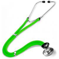 Prestige Medical Sprague Stethoscope Green 2-Tube 22 Inch Tube Double Sided Chestpiece - 122-N-GRN