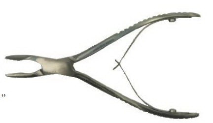 BR Surgical Rongeur Mini Friedman Slightly Curved 3.5 mm - BR32-10112