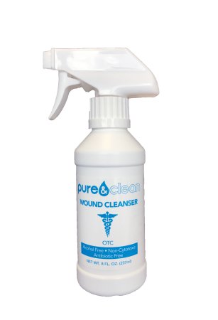 Pure and Clean LLC Pure & Clean Wound Cleanser 8 oz. Pump Bottle - 739189359158