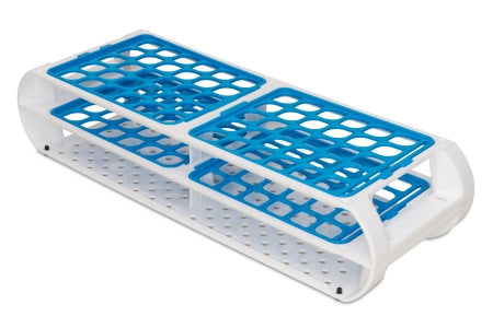 Bel-Art Products Switch-Grid Test Tube Rack 60 Place 13mm - 16 mm Tube Size Blue 2-5/8 X 4-3/8 X 12-1/2 Inch - 18745-0011