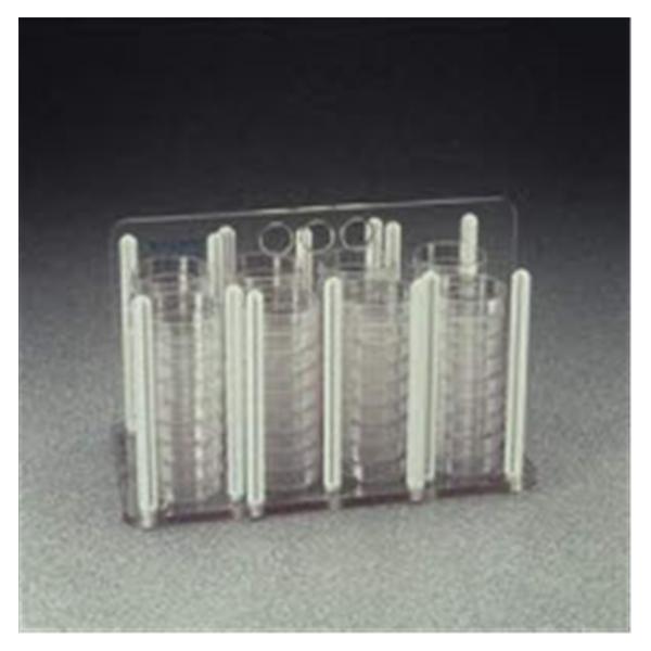 Fisher Scientific Co. Nalgene Unwire Petri Dish Rack 60 Dish Capacity Clear Ea - 0875910A