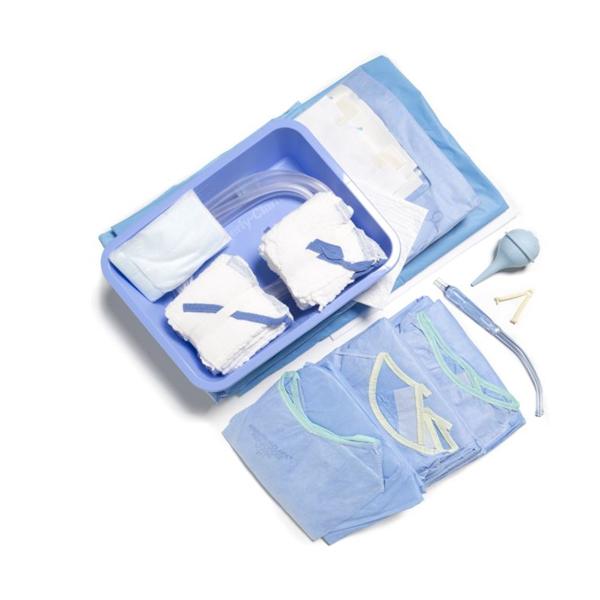 O & M Halyard Pack C-Section With Gauze/Syringe/Drape/Tube Lf Sterile 4/Case - 88726