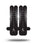Easyfit - Kinesiology Tape Pre-Cut Cotton / Polyurethane 3 X 4 X 6 Inch Black NonSterile - 23585