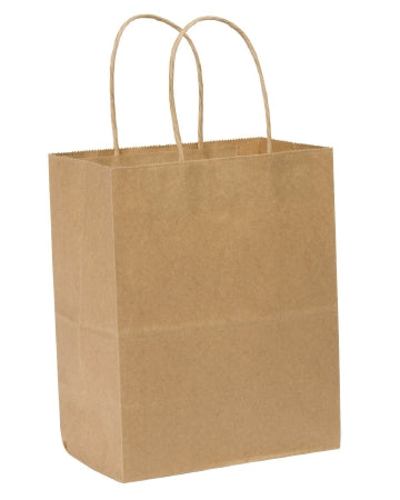 Saalfeld Redistribution Duro Tempo Shopping Bag Brown Kraft Paper - 87097