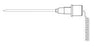 Becton Dickinson Probe, Oral Oral, Blue, 80 Inch, Nonsterile, Reusable Turbo Temp Thermometer Model 2185 and Uses P-850 Probe Covers - 2887B
