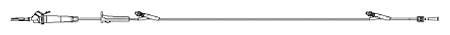 Becton Dickinson Administration Set 60 Drops / mL Drip Rate 104 Inch Tubing 2 Ports - 42133E