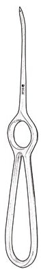 Sklar - Mandibular Awl Obwegeser 6 Inch Angled Curvature, Stainless Steel OR Grade - 26-2006