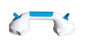 Apex-Carex Healthcare Ultra Grip Suction-Cup Grab Bar White / Blue Plastic - FGB20000 0000