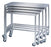 Lakeside Manufacturing Instrument Table 16 X 32 X 34 Inch 304 Stainless Steel / 18 Gauge - 8381