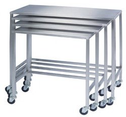 Lakeside Manufacturing - Instrument Table 16 X 32 X 34 Inch 304 Stainless Steel / 18 Gauge 1 Shelf - 8381