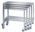 Lakeside Manufacturing - Instrument Table 16 X 32 X 34 Inch 304 Stainless Steel / 18 Gauge 1 Shelf - 8381