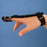 Patterson Medical Supply Clockspring/Bunnell Extension Finger Splint Padded Stainless Steel Left or Right Hand Black Small - 554833