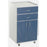 Custom Comfort - Supply Cabinet Portable Laminate 2 Drawers 1 Shelf - SC6066/PLTNM/DV-GRY