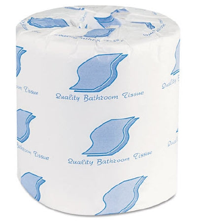 Lagasse General Supply Toilet Tissue White 1-Ply Standard Size Cored Roll 1000 Sheets 3 X 4.5 Inch - GEN215B