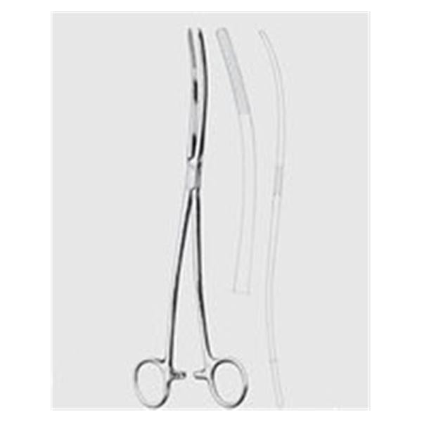 Henry Schein Forcep Sponge Bozeman 10-1/2" Curved Stainless Steel Ea - 104-7369