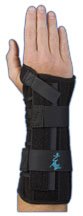 Universal Wrist Lacer - Wrist Brace Aluminum / Felt / Suede Right Hand Black One Size Fits Most - 223501