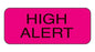 Health Care Logistics Indeed Pre-Printed Label Anesthesia Label High Alert ______________ Pink 5/8 X 1-1/2 Inch - 2968