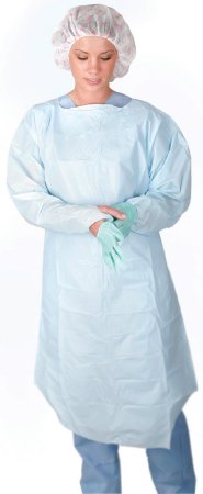 Medline - Protective Procedure Gown 3X-Large Blue NonSterile Not Rated Disposable - CRI5003