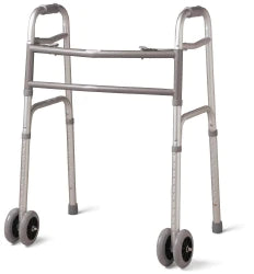 drive - Bariatric Folding Walker Adjustable Height Steel Frame 500 lbs. Weight Capacity 32 to 39 Inch Height - 10220-1WW